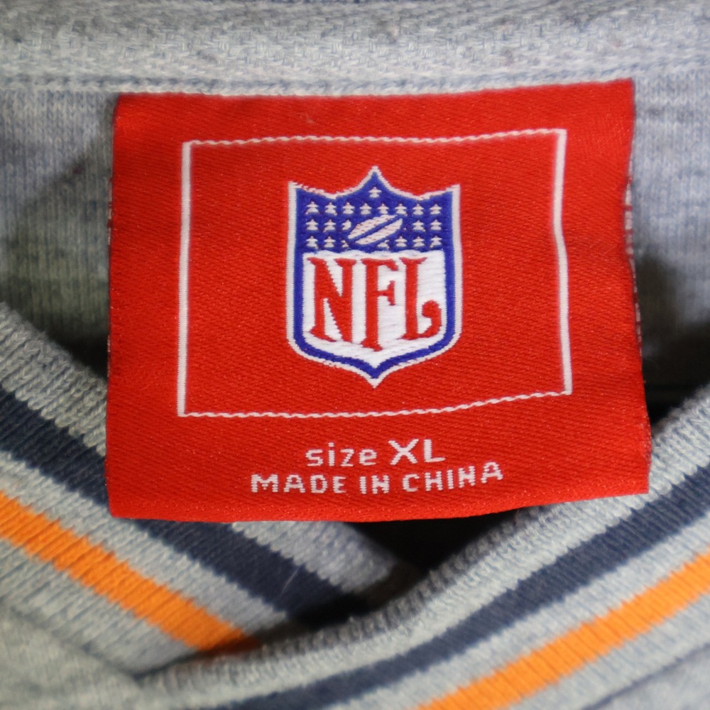 Y2K NFL Chicago Bears Sweatshirt XL Embroidered Grey Cotton Blend - Picture 6 of 12